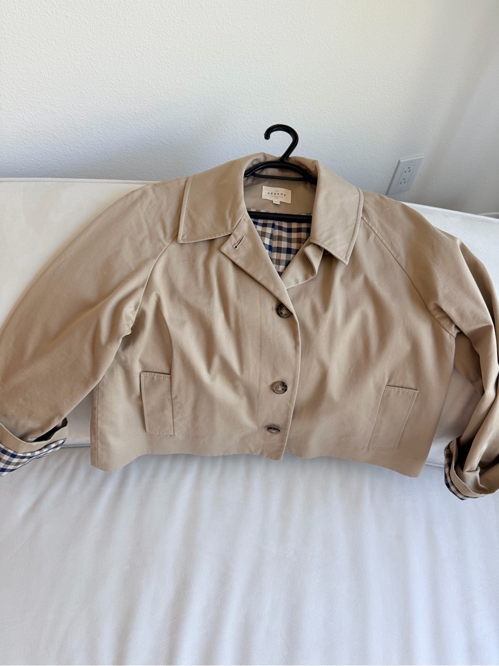 Sezane - Clyde Cropped Trench Jacket